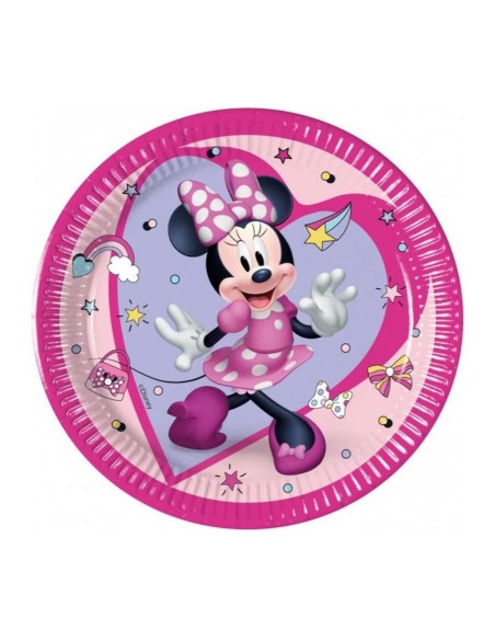 Piatti carta FSC Cm. 20 - Confezione 8 pezzi - Minnie