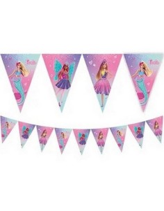 Festone bandierine cartonate - Barbie