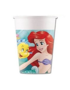 Bicchieri carta FSC - Confezione 8 pezzi - Sirenetta Ariel