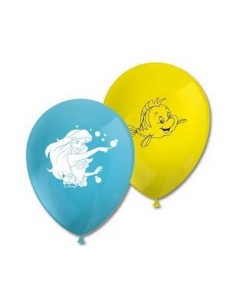 Palloncini in lattice grandi - Blister 8 pezzi - Sirenetta Ariel