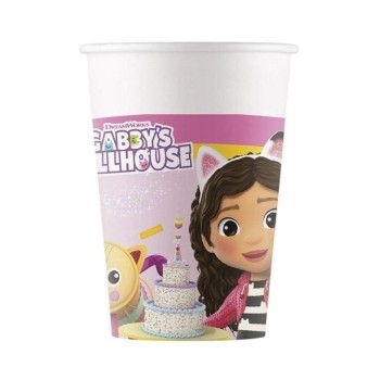 Bicchieri carta FSC - Confezione 8 pezzi - Gabbys Dollhouse