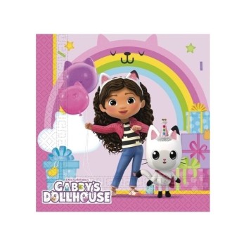 Tovaglioli carta Cm. 33x33 - Confezione 20 pezzi - Gabbys Dollhouse