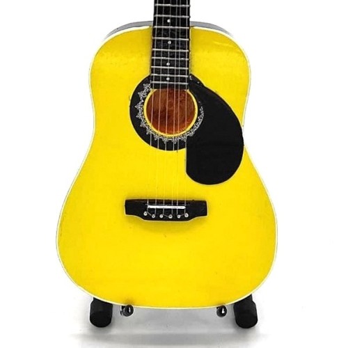 Chitarra da collezione replica in legno Cm. 28x9 con cavalletto