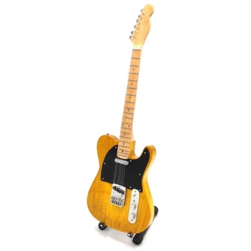 Chitarra da collezione replica in legno Cm. 28x9 con cavalletto