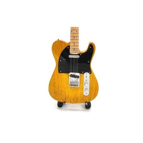 Chitarra da collezione replica in legno Cm. 28x9 con cavalletto