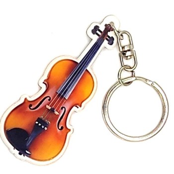 Portachiavi in acrilico strumenti musicali - Violino