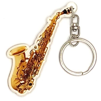 Portachiavi in acrilico strumenti musicali - Sax