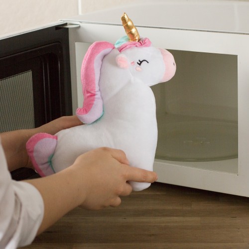 Peluche Unicorno cm. 25 termico per microonde
