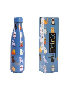 Bottiglia termica borraccia 500 ML Caldo/Freddo - Blue Cats