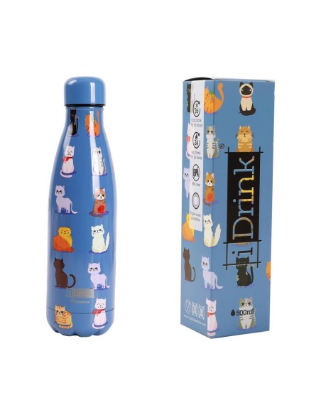 Bottiglia termica borraccia 500 ML Caldo/Freddo - Blue Cats