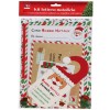 Kit letterina natalizia per Babbo Natale con etichette adesive, matita e busta