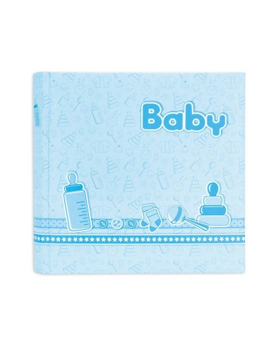Album portafoto con 20 pagine Cm. 24x24 – Baby celeste