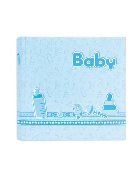 Album portafoto con 20 pagine Cm. 24x24 – Baby celeste