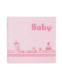 Album portafoto con 20 pagine Cm. 24x24 – Baby rosa