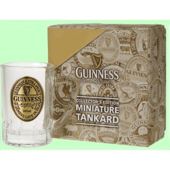 Mini boccale da collezione Guinness logo dorato cm. 7