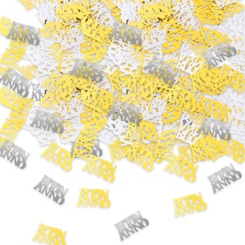 Confetti decorativi da tavola metal - Gr. 15 - Buon Anno
