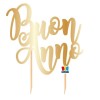 Cake topper Italic Stampa Metallizzata Cm. 20x21 - Buon Anno