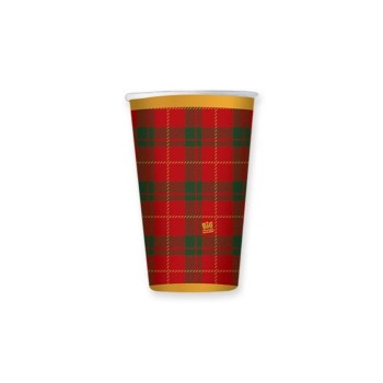 Bicchieri carta CC.200 - Confezione 6 pezzi - Tartan