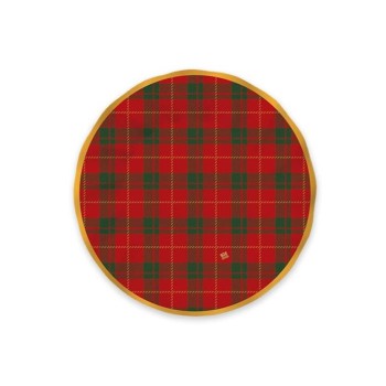 Piatti carta piani Cm. 20 - Confezione 8 pezzi - Tartan
