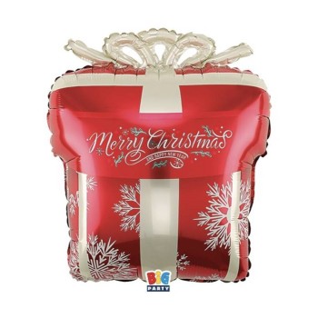 Palloncino mylar Cm. 48x68 - Pacco regalo Natale