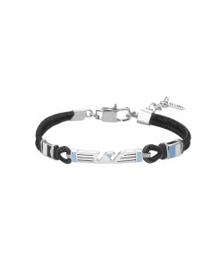 Bracciale in cordino e acciaio 316L SS Lazio