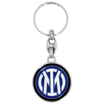 Portachiavi in metallo logo smaltato FC Inter