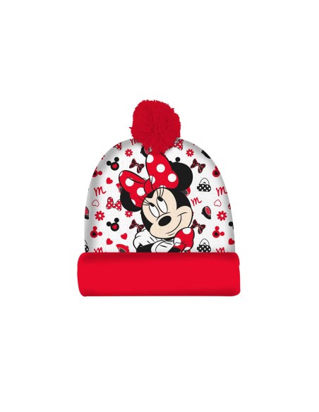 Cappello con risvolto e pon pon - Minnie