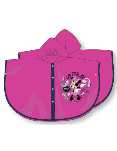 Mantellina poncho pvc con cappuccio - Minnie - Tg. 3-4-6-8 Anni assortite
