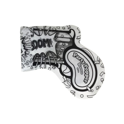Party Popper sparacoriandoli revolver - Bianco