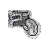 Party Popper sparacoriandoli revolver - Bianco