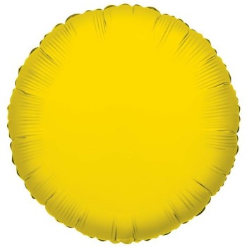 Palloncino Mylar 18" Cm. 45 - Rotondo - Giallo