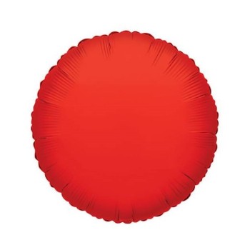 Palloncino mylar 4" - Rotondo - Rosso - Confezione 5 pezzi