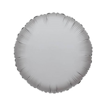 Palloncino mylar 4" - Rotondo - Argento Silver - Confezione 5 pezzi