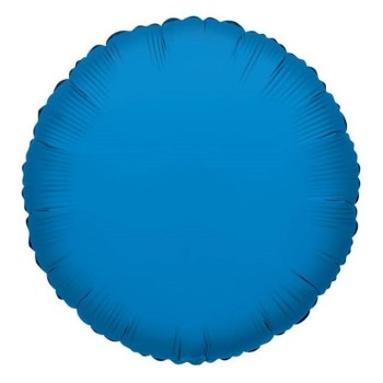 Palloncino mylar 9" - Rotondo - Blu - Confezione 5 pezzi