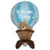 Palloncino mylar standing Airfilled Cm. 63x95 – Welcome baby rosa