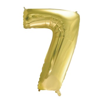 Palloncino Mylar 40" Cm. 101 Rocca - Champagne - Numero 7
