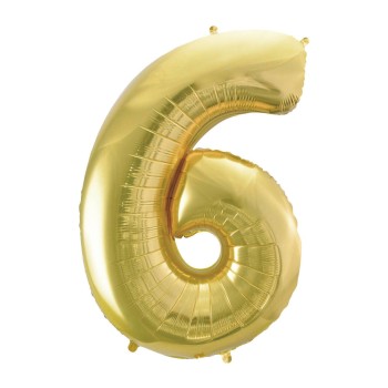 Palloncino Mylar 40" Cm. 101 Rocca - Champagne - Numero 6