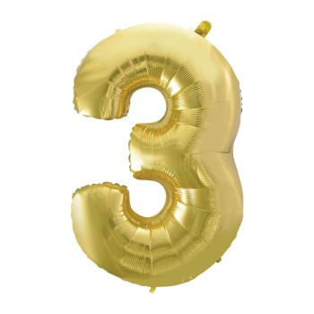Palloncino Mylar 40" Cm. 101 Rocca - Champagne - Numero 3