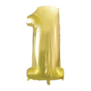 Palloncino Mylar 40" Cm. 101 Rocca - Champagne - Numero 1