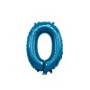 Palloncino Mylar 14" Cm. 35 con valvola Rocca - Blu - Numero 0