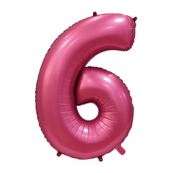 Palloncino Mylar 40" Cm. 101 Rocca - Satin Melograno - Numero 6