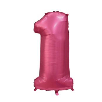 Palloncino Mylar 40" Cm. 101 Rocca - Satin Melograno - Numero 1