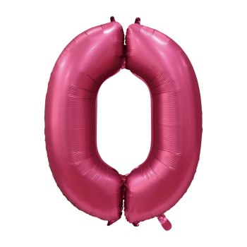 Palloncino Mylar 40" Cm. 101 Rocca - Satin Melograno - Numero 0