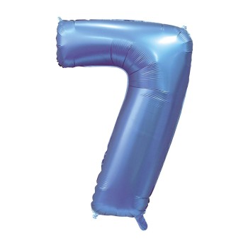 Palloncino Mylar 40" Cm. 101 Rocca - Satin Pervinca - Numero 7