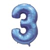 Palloncino Mylar 40" Cm. 101 Rocca - Satin Pervinca - Numero 3