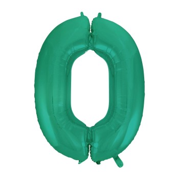 Palloncino Mylar 40" Cm. 101 Rocca - Satin Acquamarina - Numero 0
