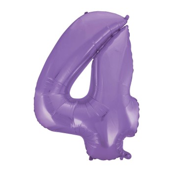 Palloncino Mylar 40" Cm. 101 Rocca - Satin Lilla - Numero 4