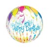 Palloncino Crystal Balloon 18'' Cm. 46 - Happy Birthday multicolor
