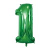 Palloncino Mylar 40" Cm. 101 Rocca - Verde - Numero 1
