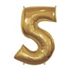 Palloncino Mylar 40" Cm. 101 Rocca - Oro Gold - Numero 5